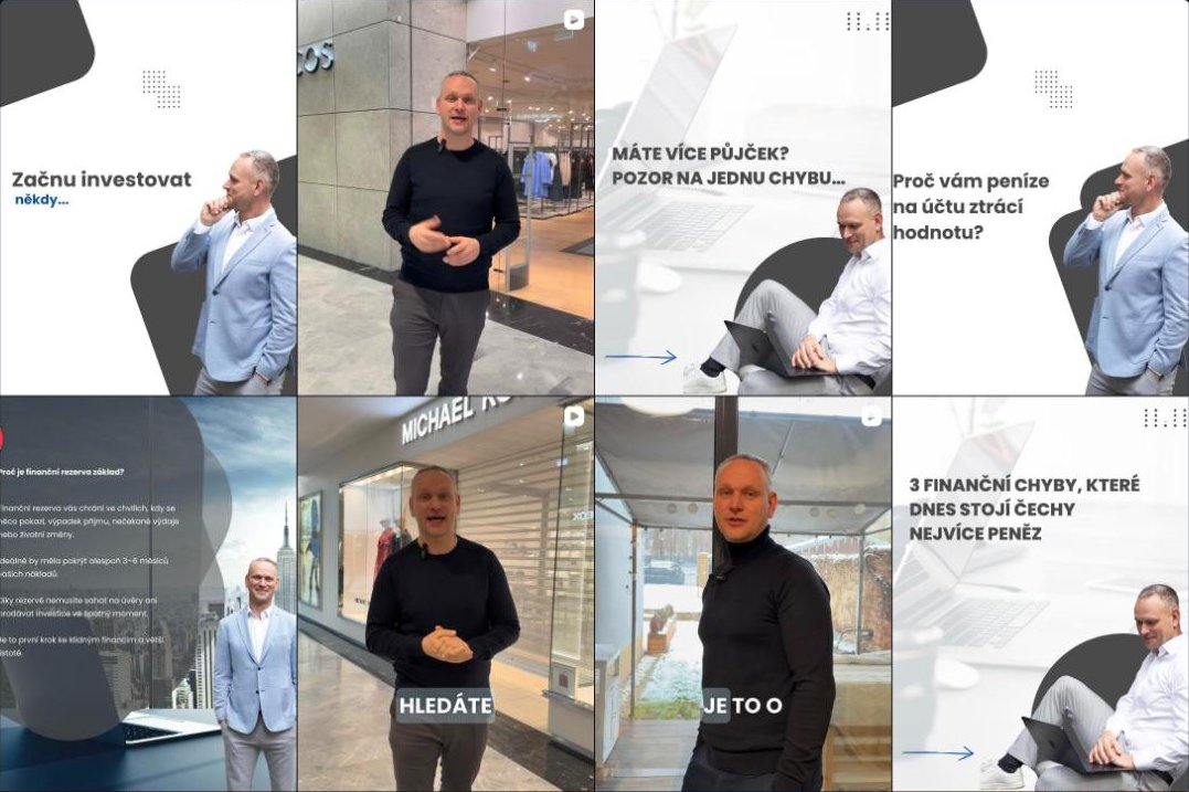 Instagram profil Pavel Najman, ukázka příspěvků