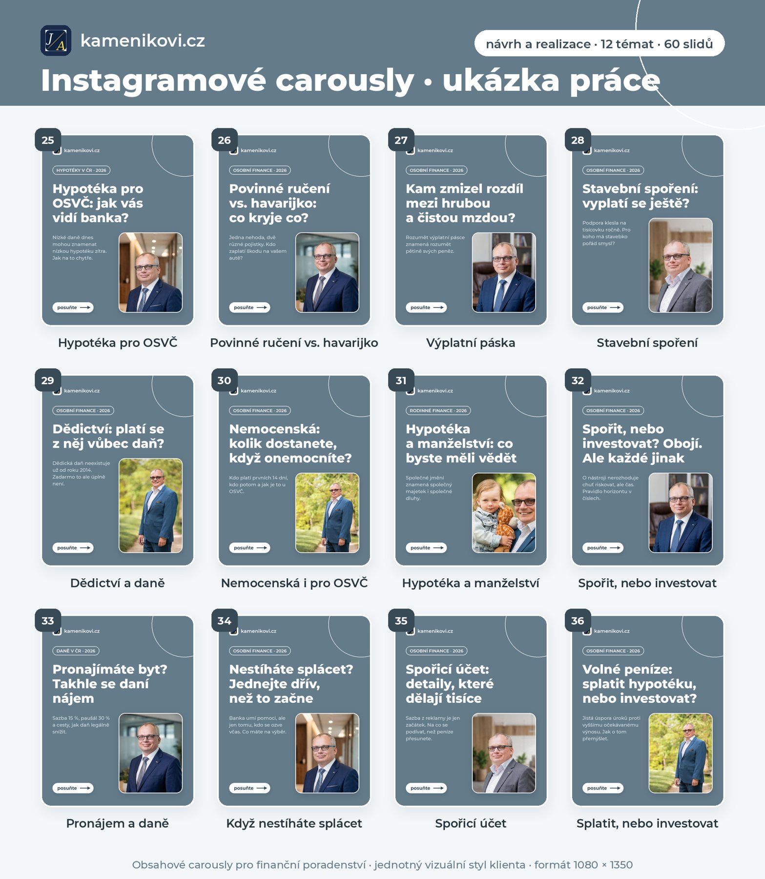 Instagram carousely kamenikovi.cz